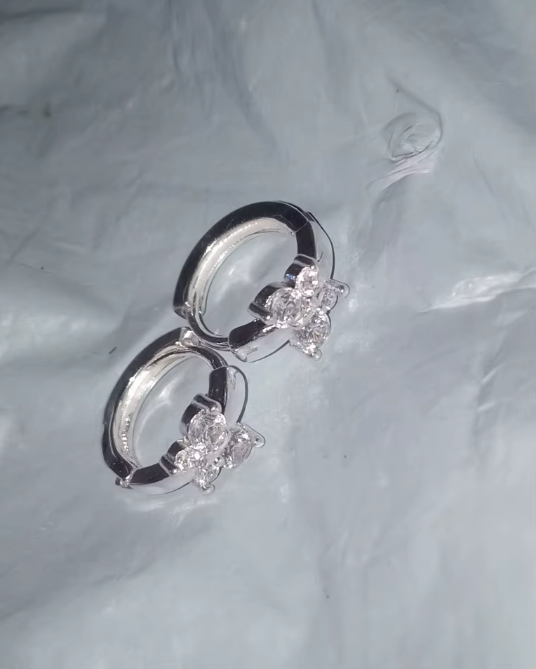 Butterfly Hoop Earrings