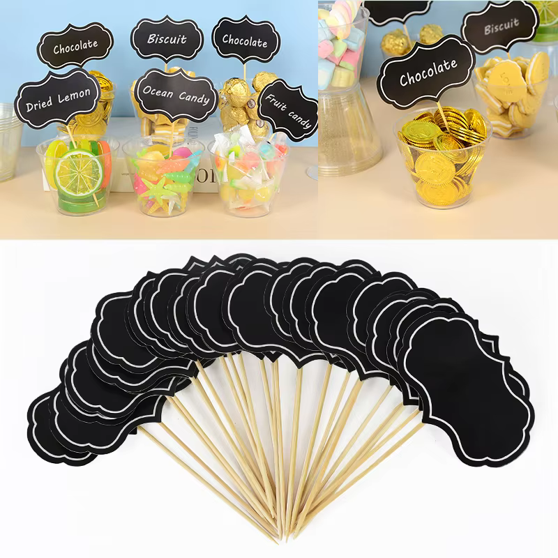 Mini blackboard food labels – Lilvelle Chanukah party finds