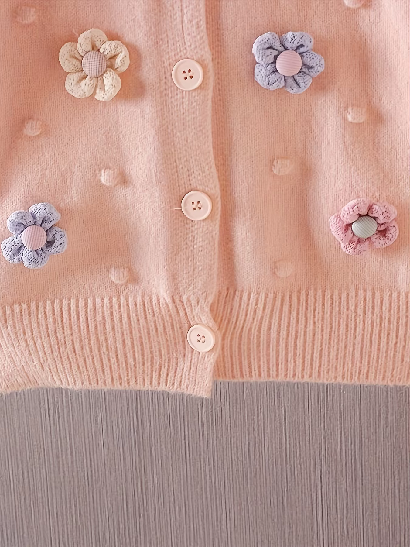 Embroidered Flower Cardigan