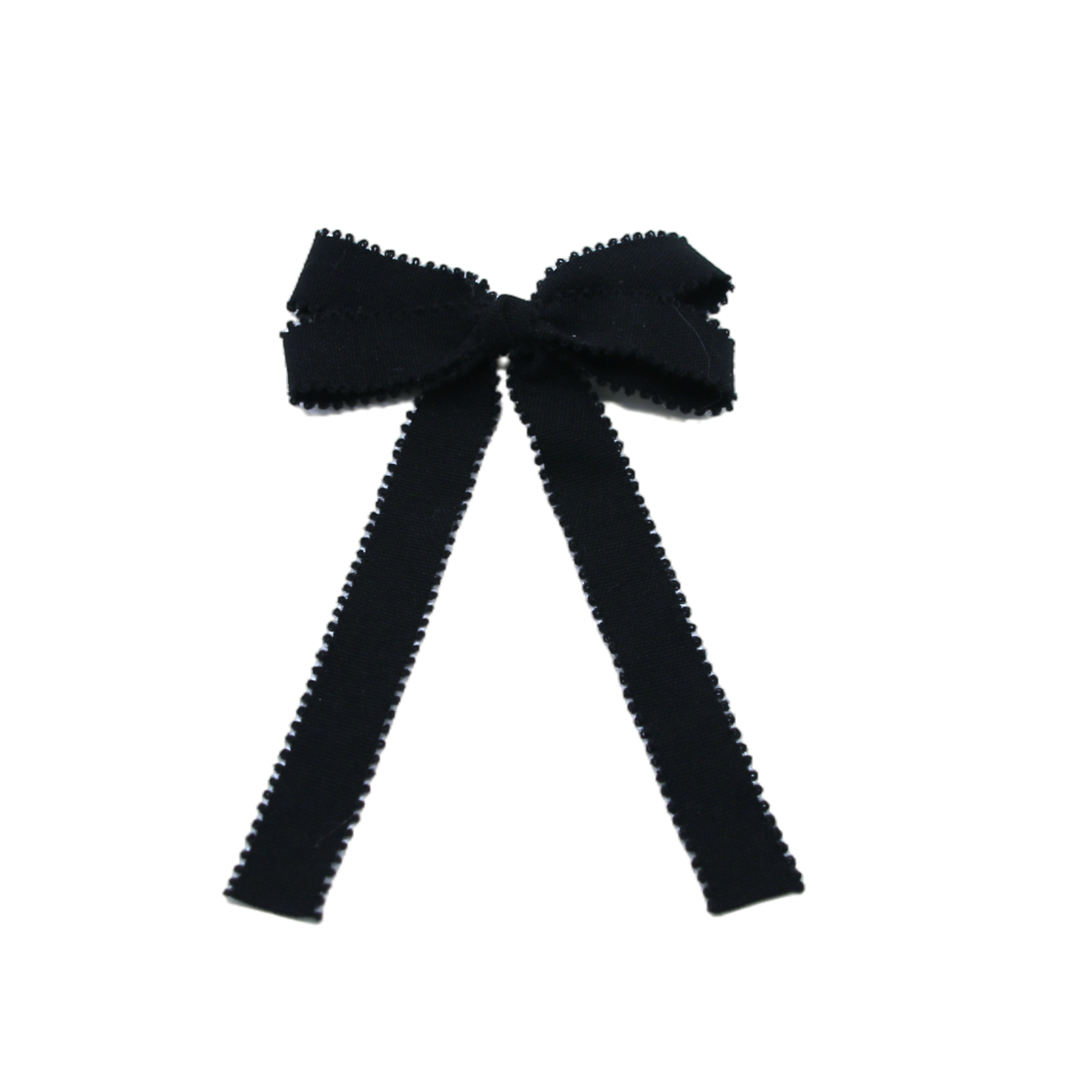 Black Floral Velvet Bow Headband Large Hair Clip