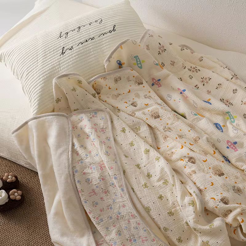Quilted Cotton Baby Blanket