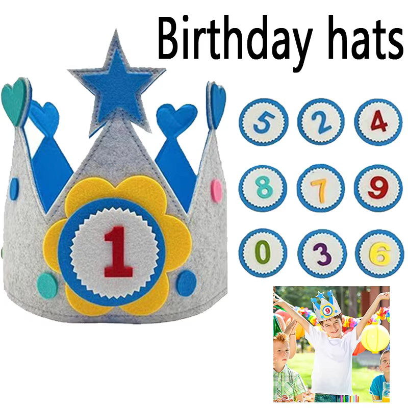 Felt Birthday Number Crown – Lilvelle birthday finds