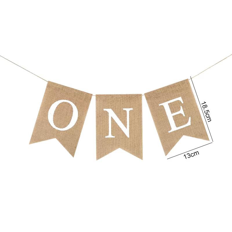 First Birthday Burlap Chair Banner