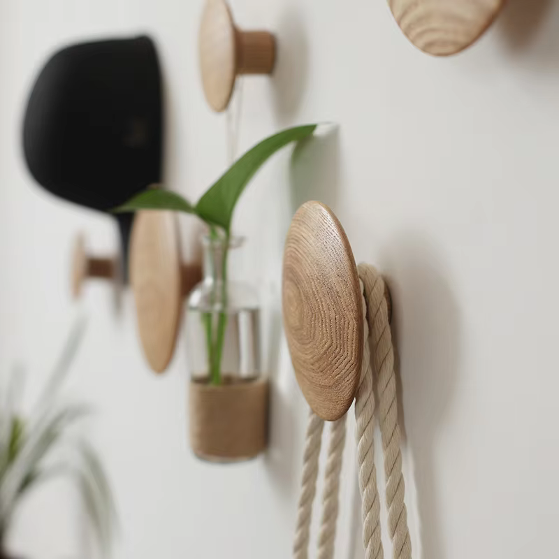 Scandi Solid Wood Wall Hooks