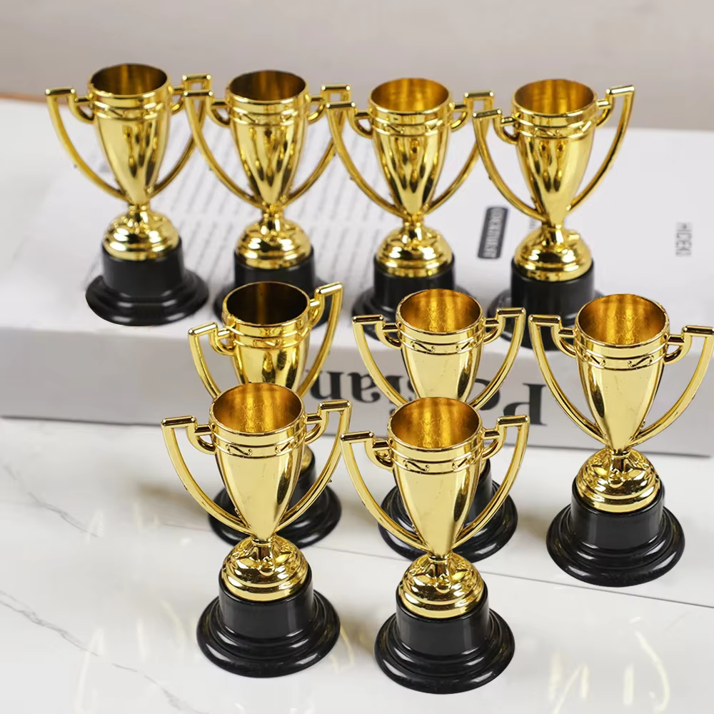 Mini Gold Trophies Set