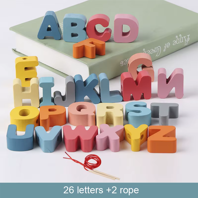 Wooden Lacing Beads
