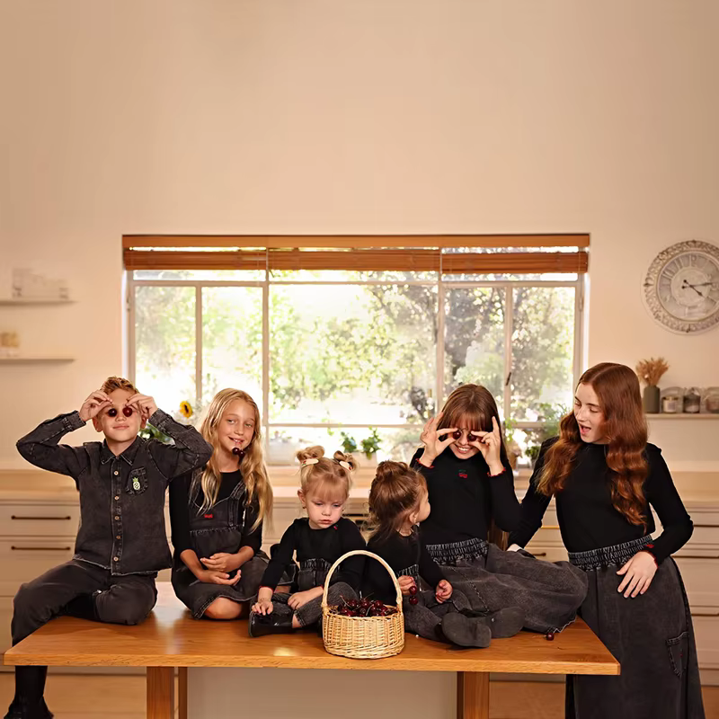 Black Denim Family – Maxi Skirt
