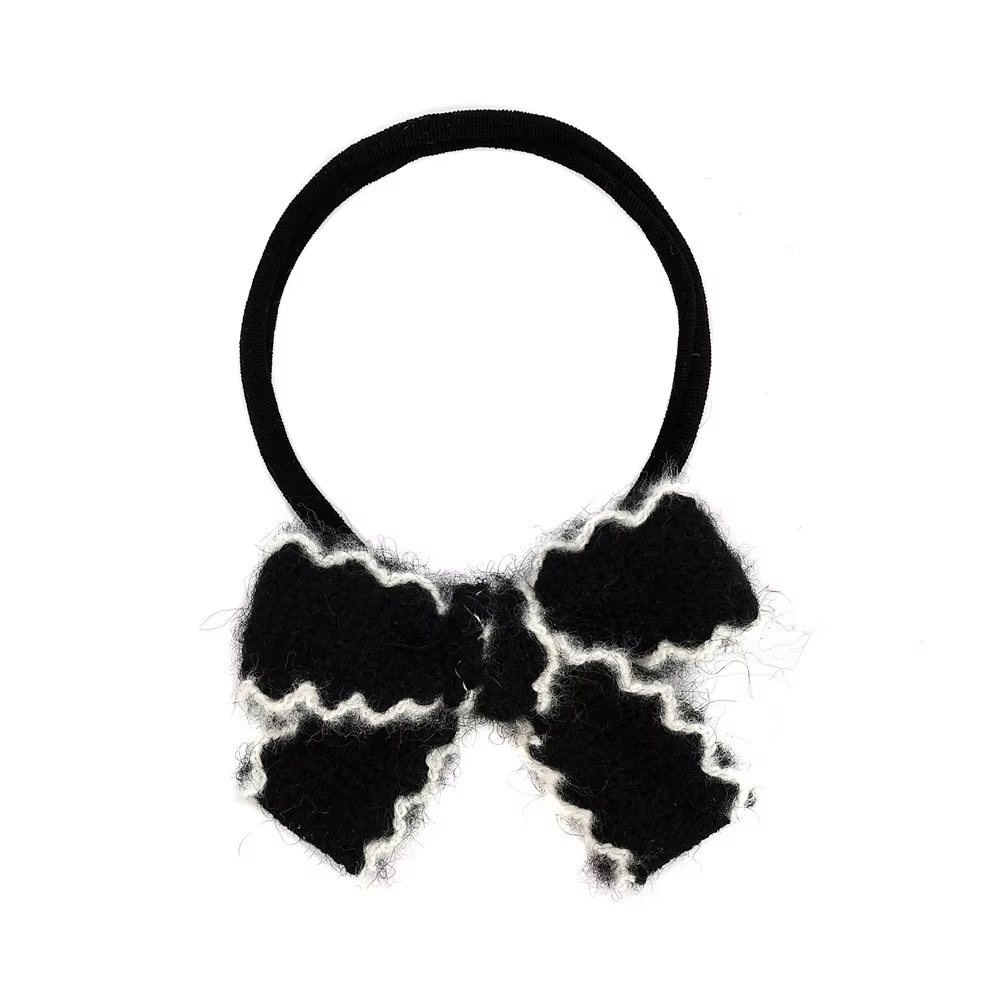 Baby Herringbone Bow Headband