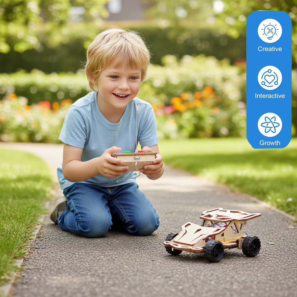 Build-Your-Own Wooden RC Car – Simple Version