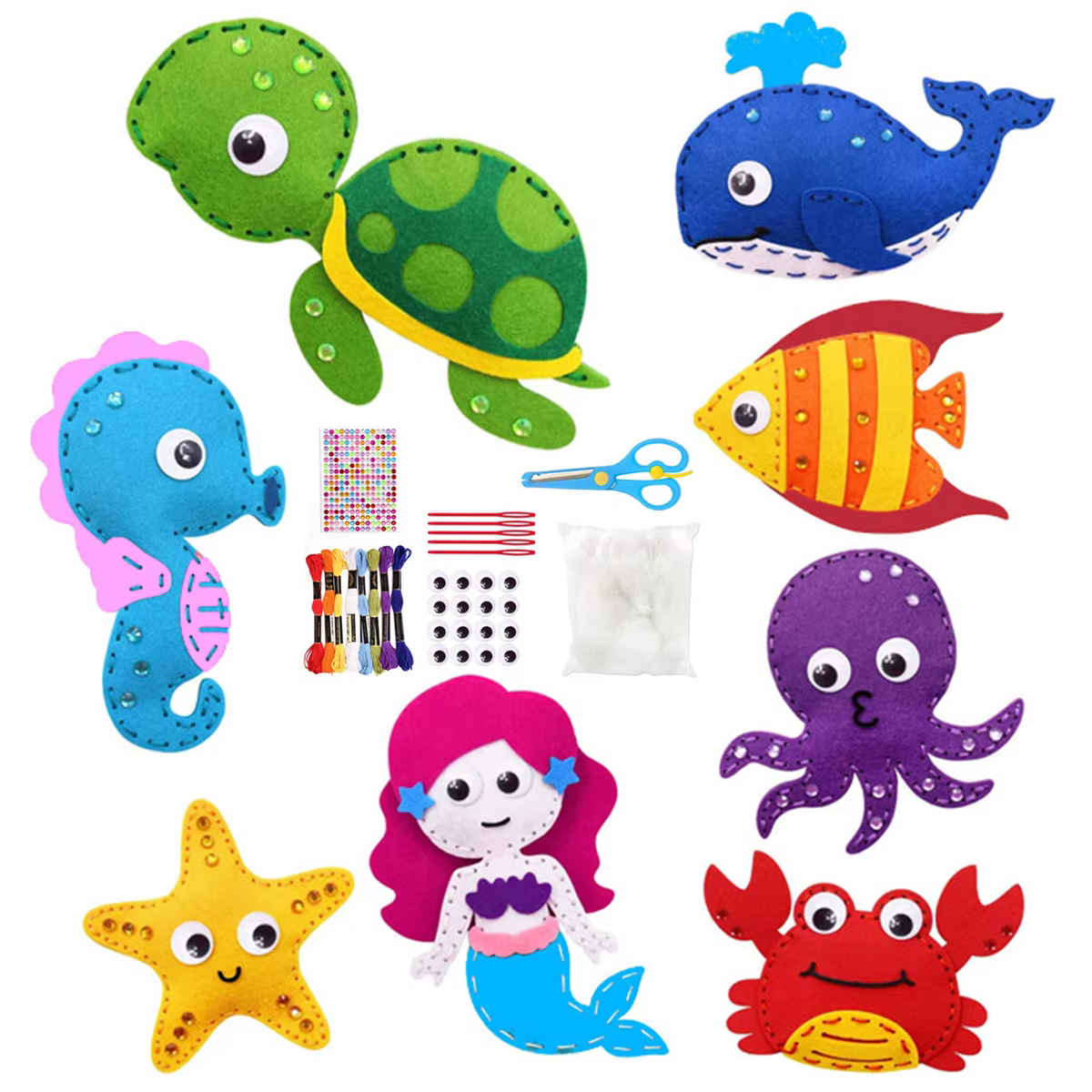 Sea Animals Sewing Kit – Lilvelle find