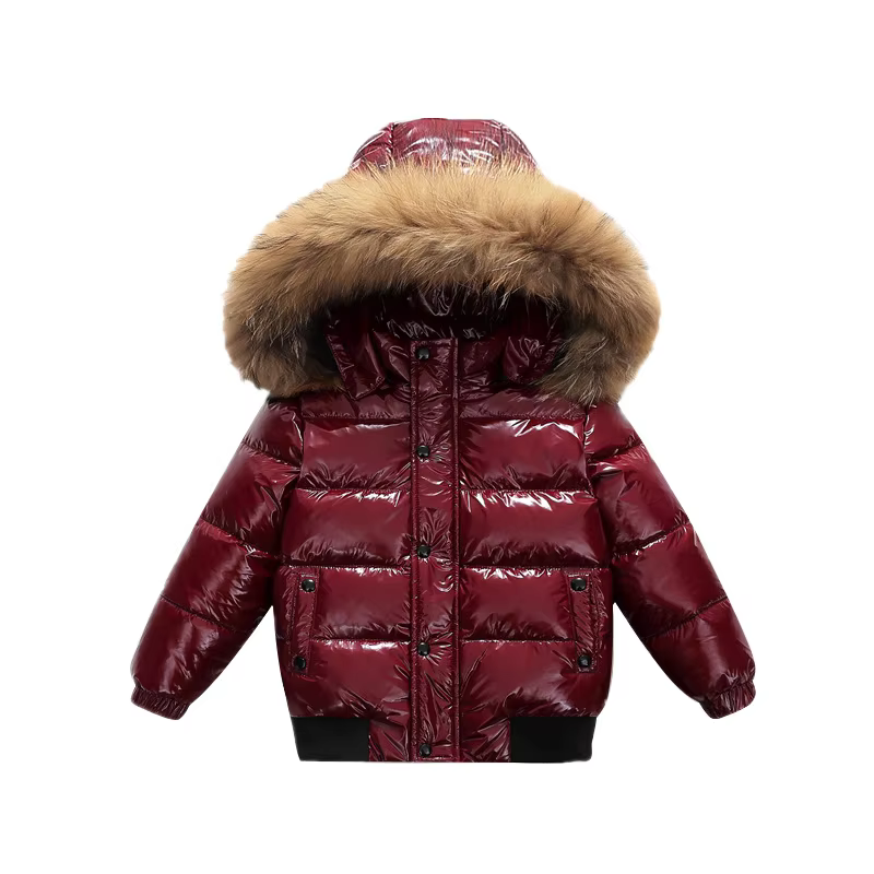 Glossy Hooded Puffer Jacket – Lilvelle find