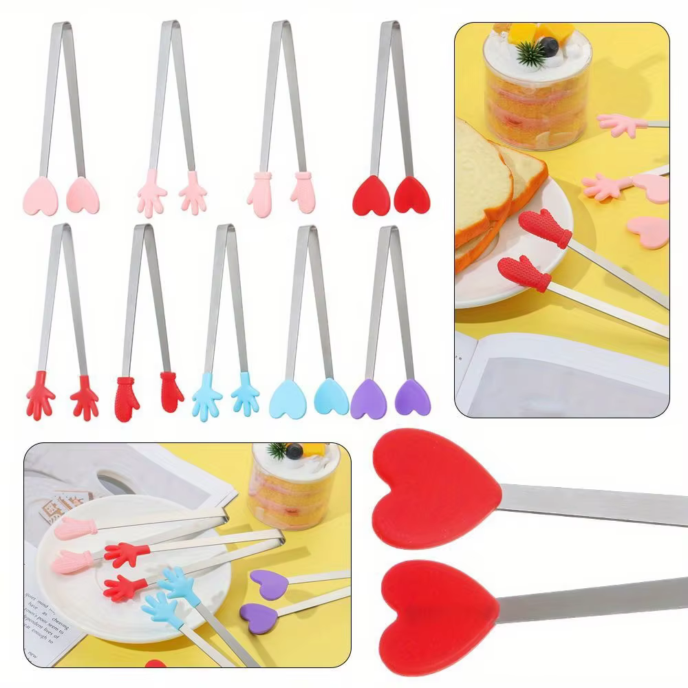 Mini Silicone Snack Tongs