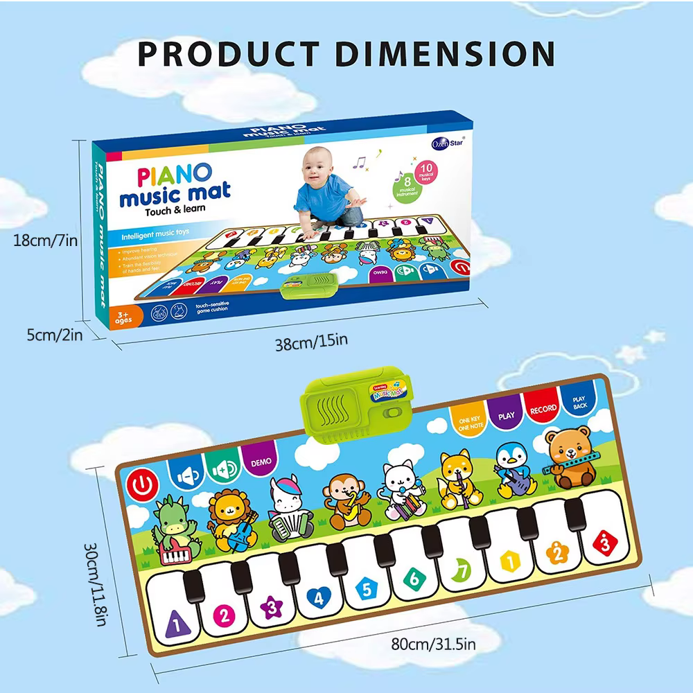 Animal Piano Play Mat