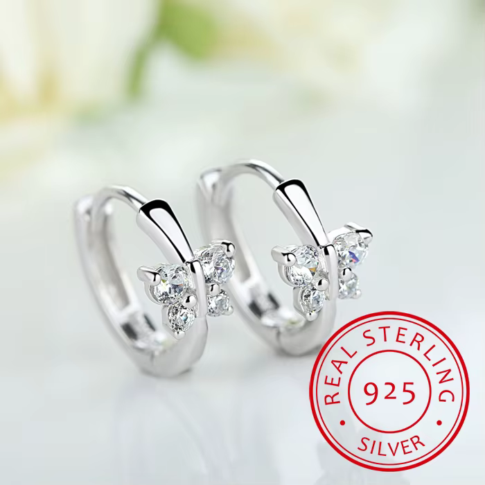 925 Silver Butterfly Huggie Hoops – Lilvelle jewellery edit