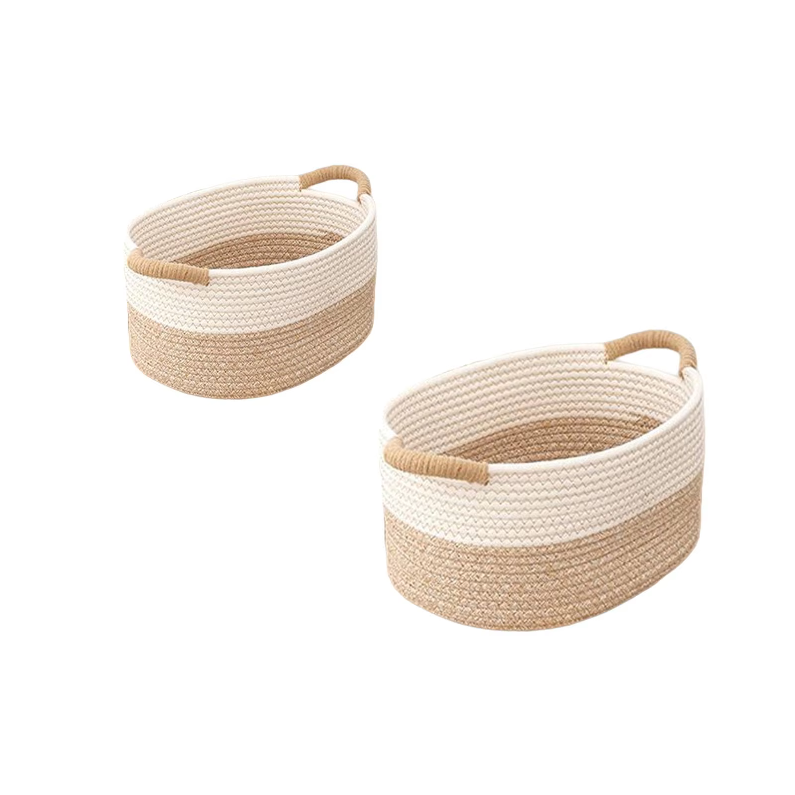 Woven Rope Storage Baskets
