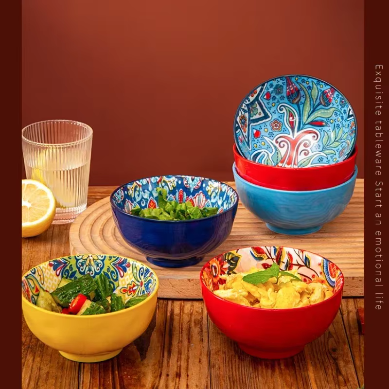 Retro Ceramic Topping Bowl
