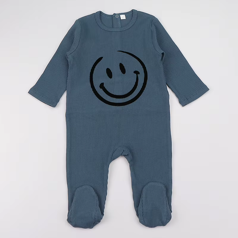 Ribbed Baby Footie Romper – Style 1 from Bloom Family Fashion on AliExpress