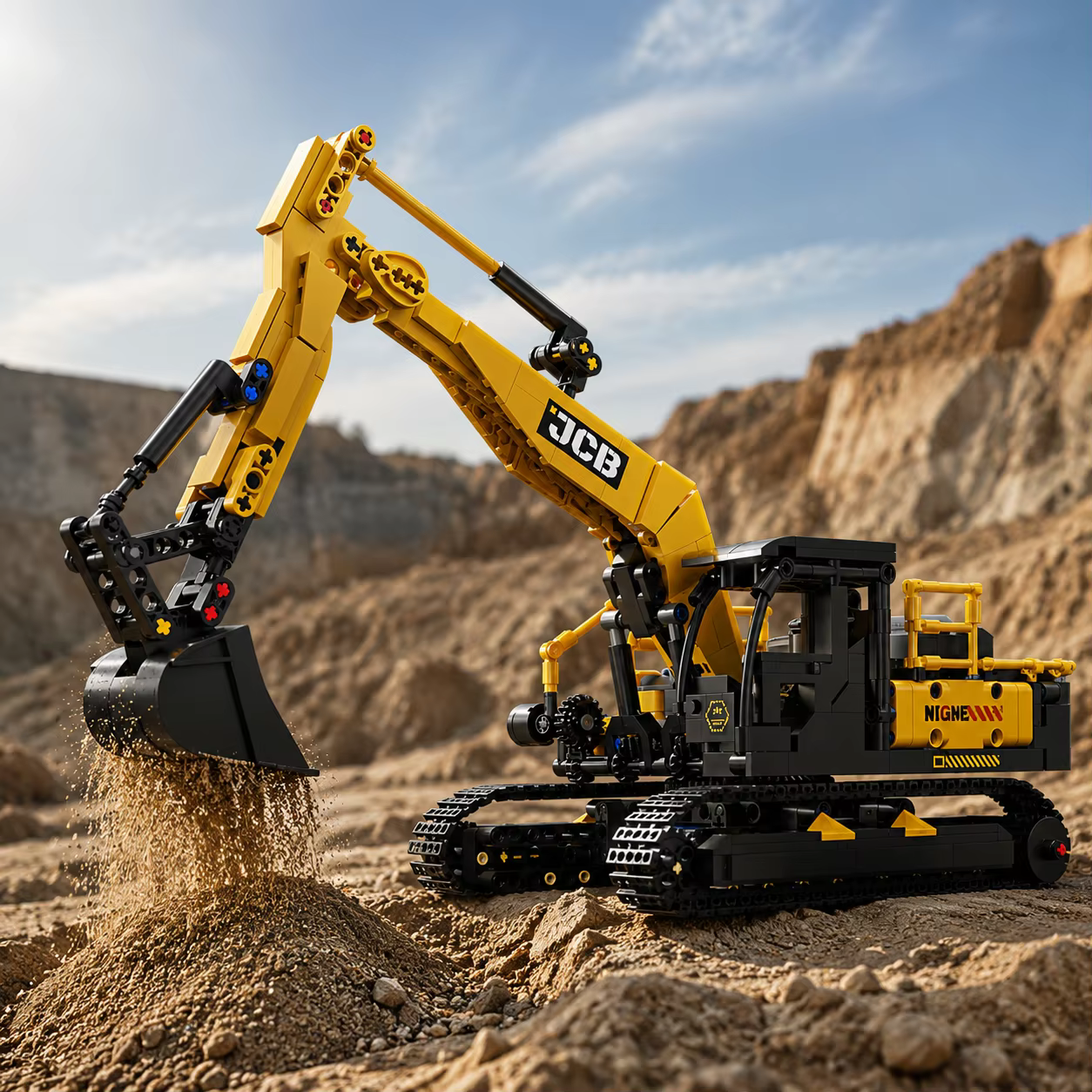Excavator Technic Set (1022 pcs)