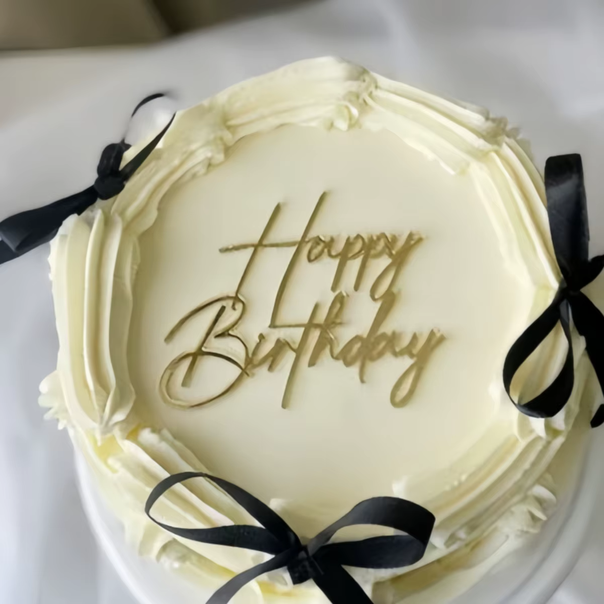 Gold Acrylic Birthday Cake Toppers