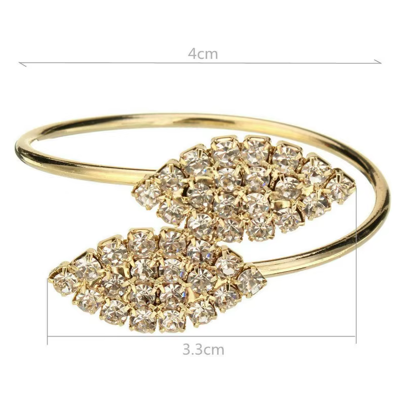 Gold Leaf Napkin Rings, Set of 12