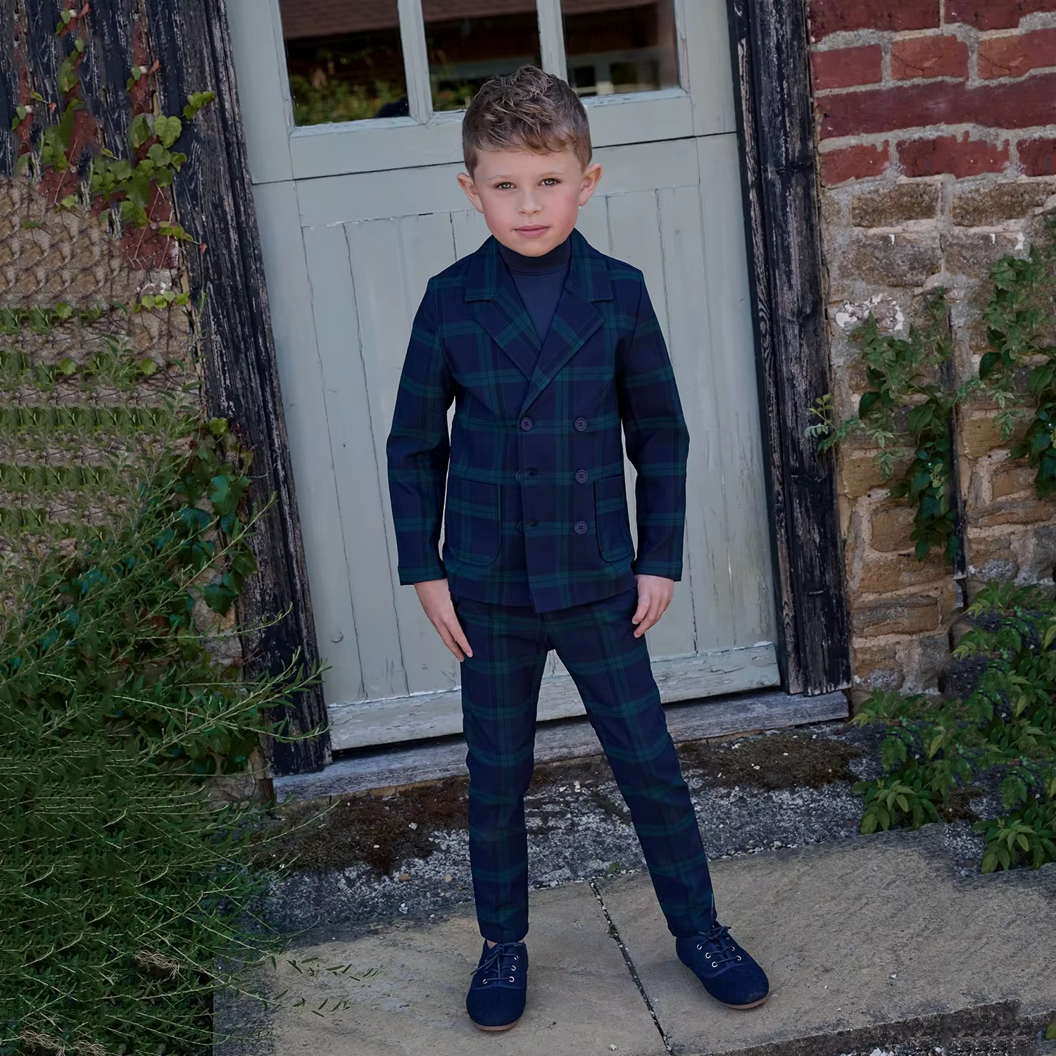 Navy Tartan Family Matching Collection