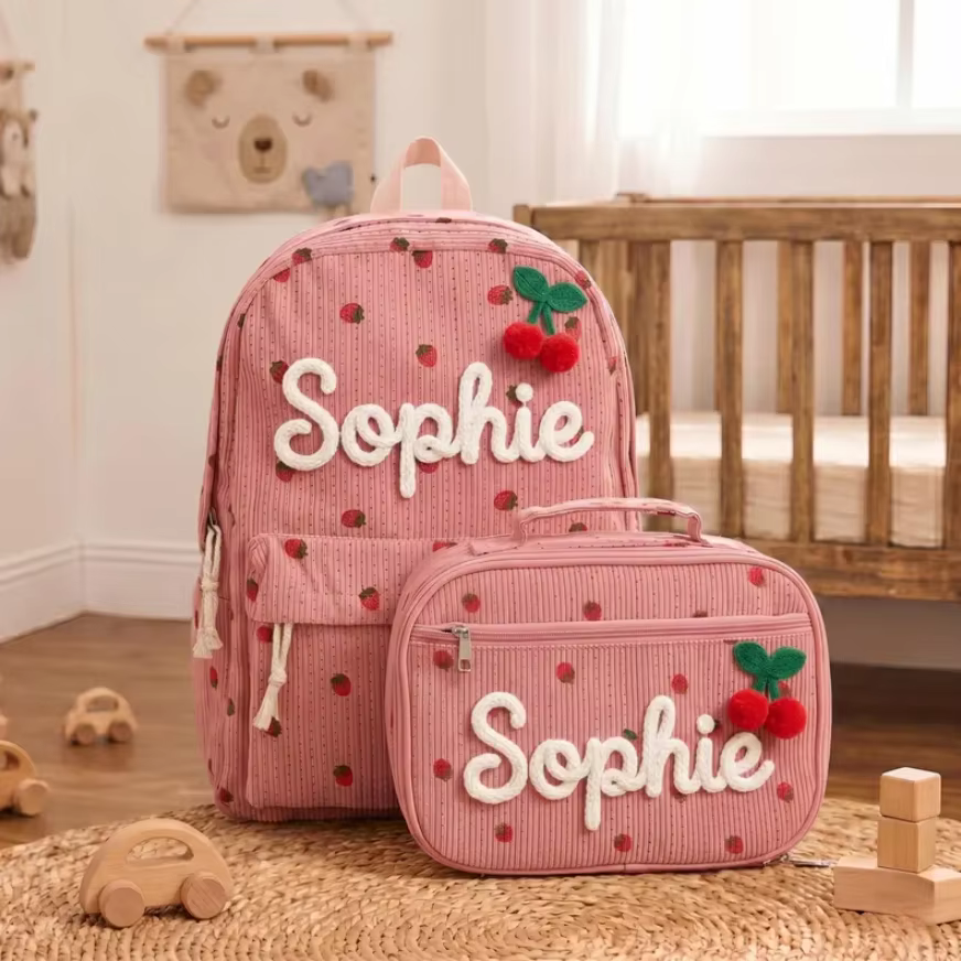 Personalised Backpack & Lunch Bag Set – Lilvelle find