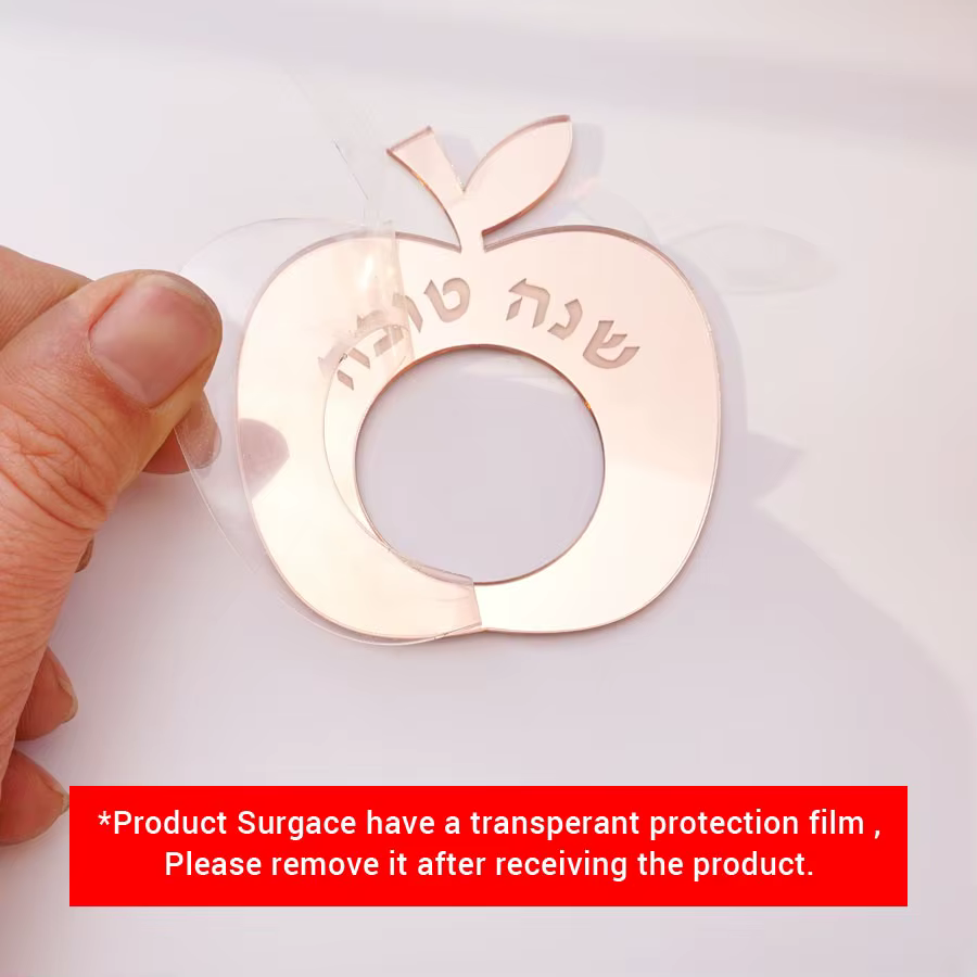 Mirror Apple Napkin Rings, Set of 12