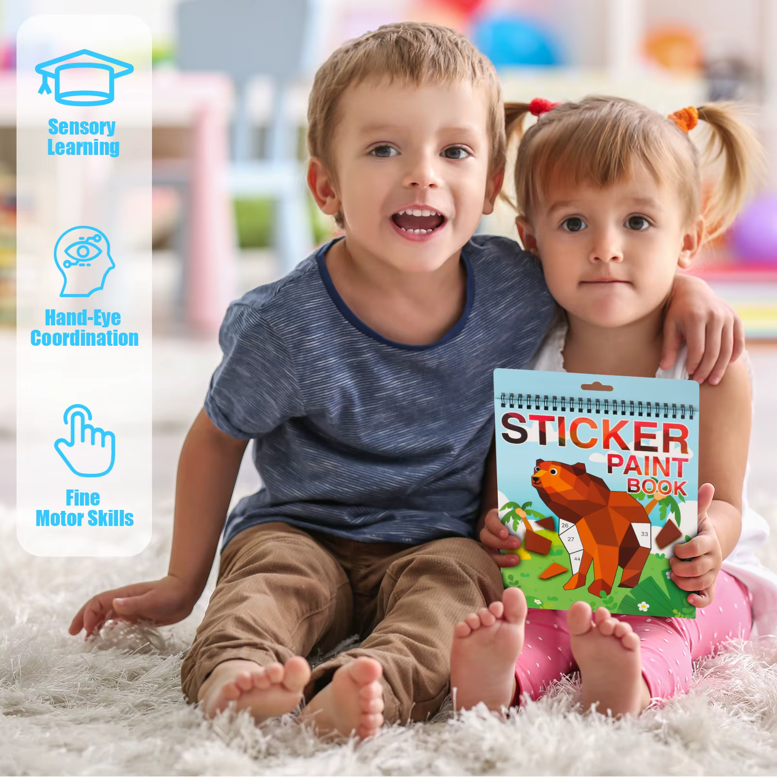 Sticker-by-Number Activity Book – Animal