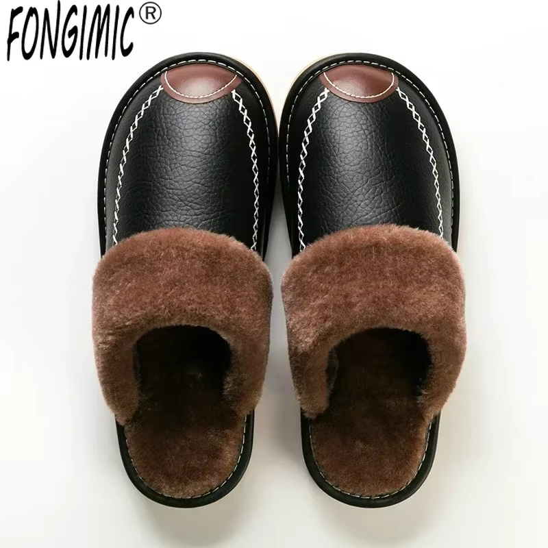 Warm leather house slippers for men – Lilvelle Chanukah gift guide