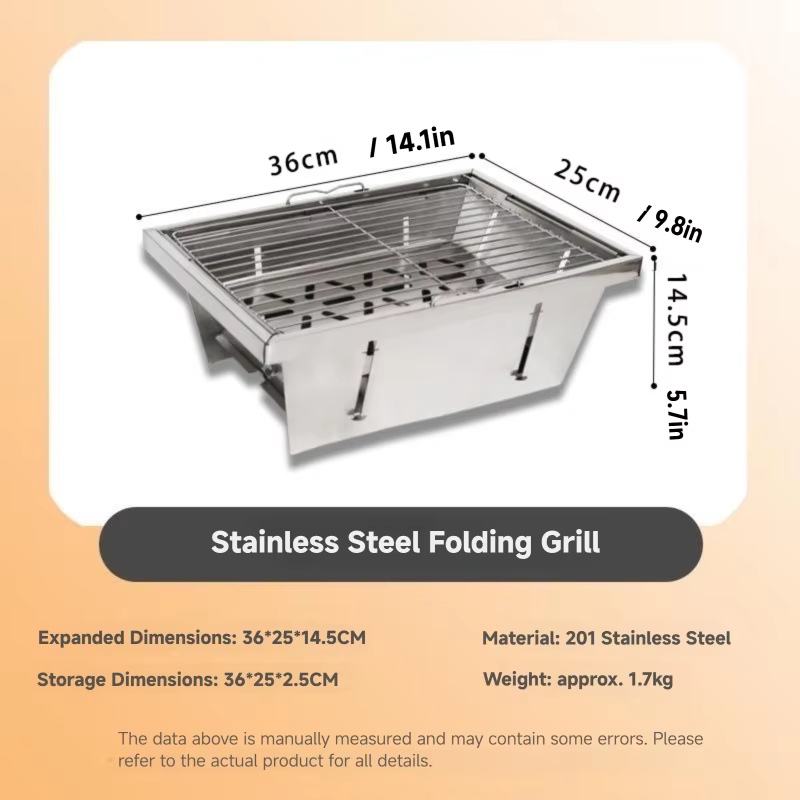 Folding Charcoal Camping Grill