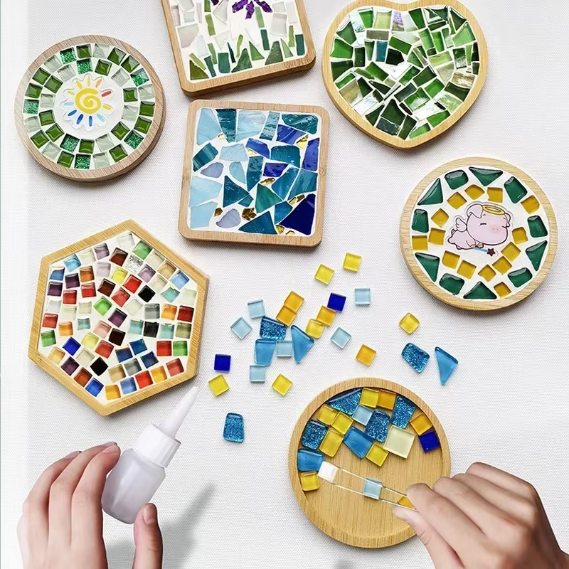DIY mosaic coaster kit – Lilvelle Chanukah party finds