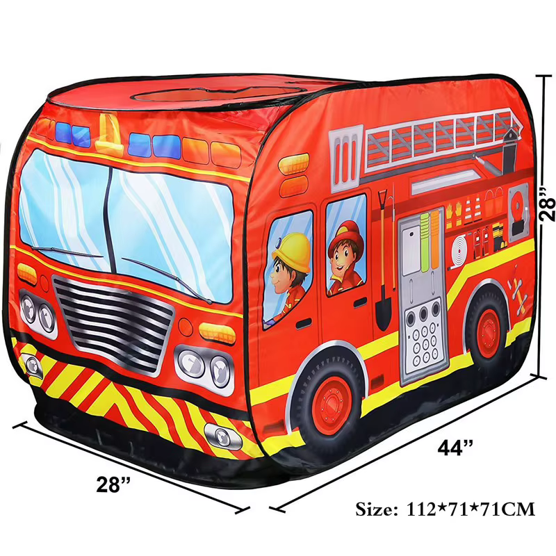 Pop-Up Car Play Tent – Fire Engine
