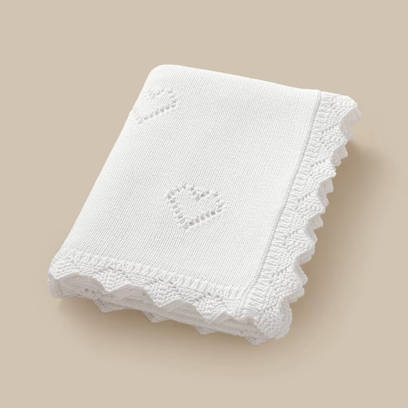 Baby Blanket Cotton 100 80cm Soft Knitted Newborn