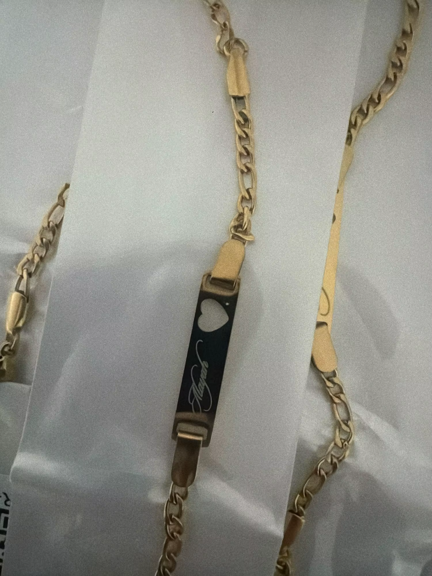 Baby Heart Name Bracelet