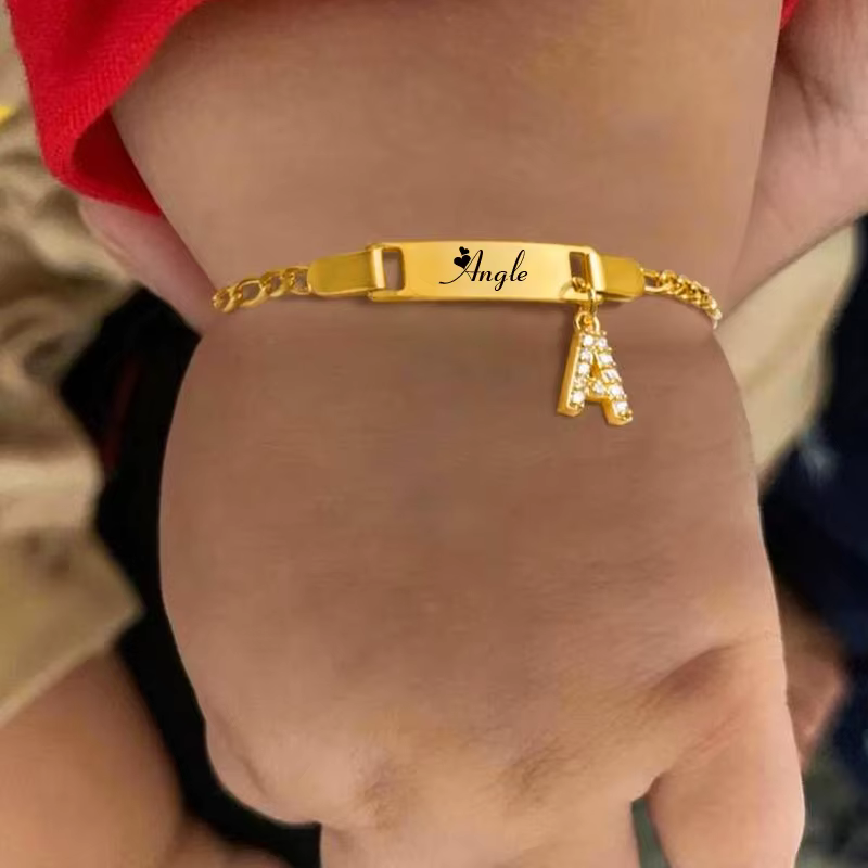 Personalised Kids Name & Initials Bracelet – Lilvelle jewellery edit