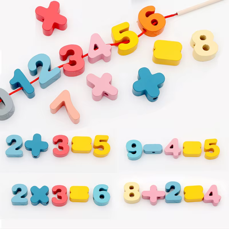 Wooden Lacing Beads