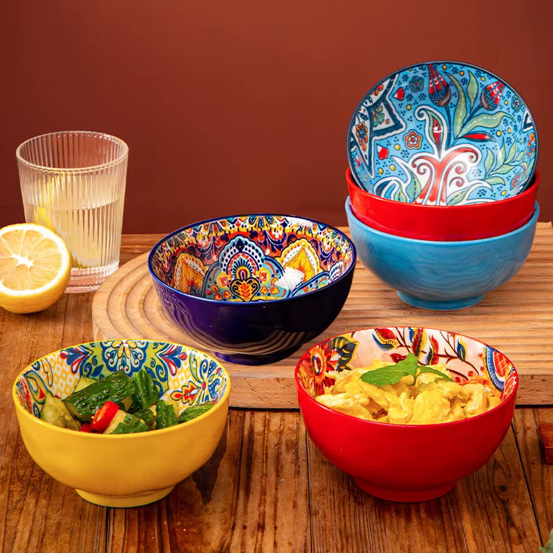 Retro Ceramic Topping Bowl