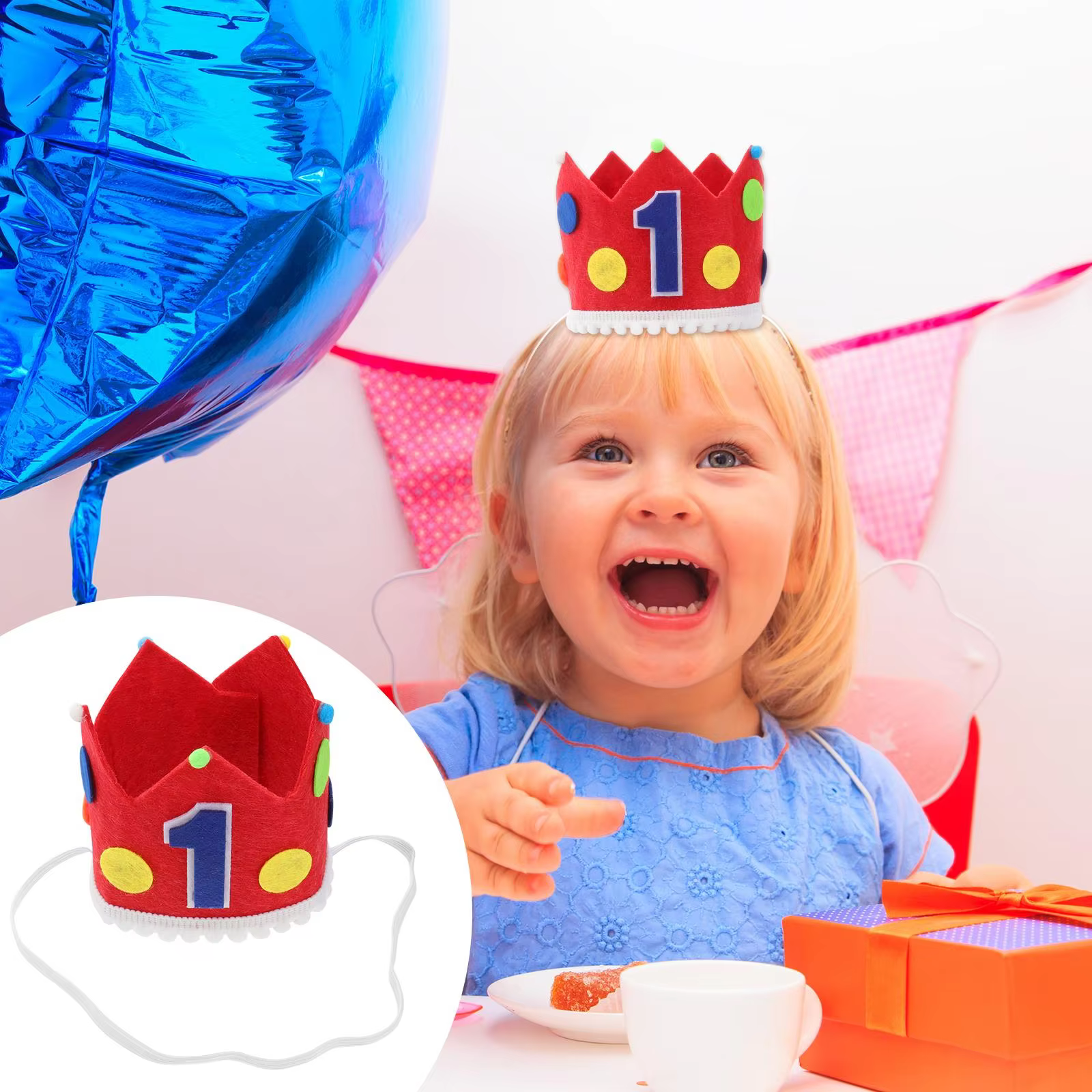 Circus Theme Baby Birthday Hat