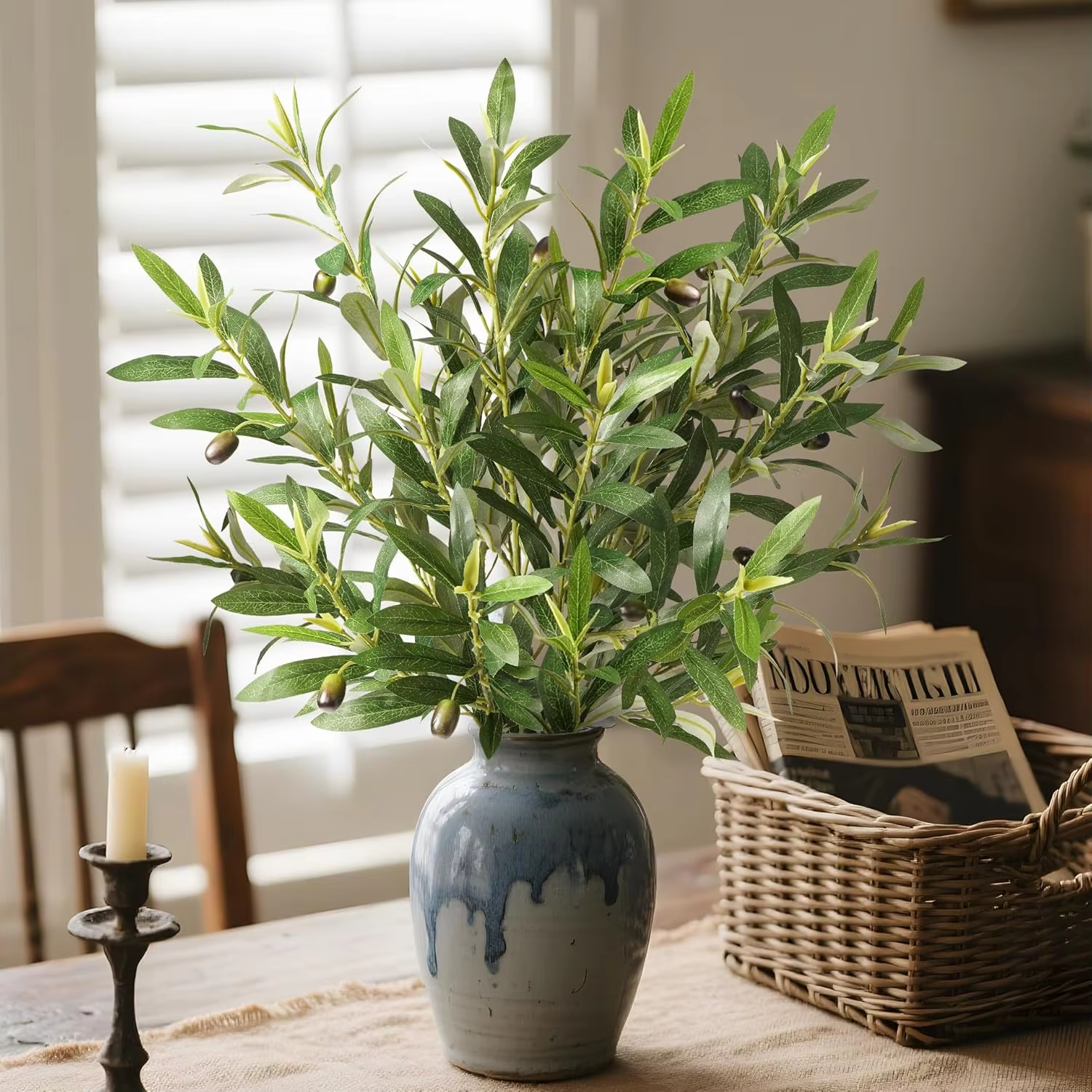 Faux olive branches