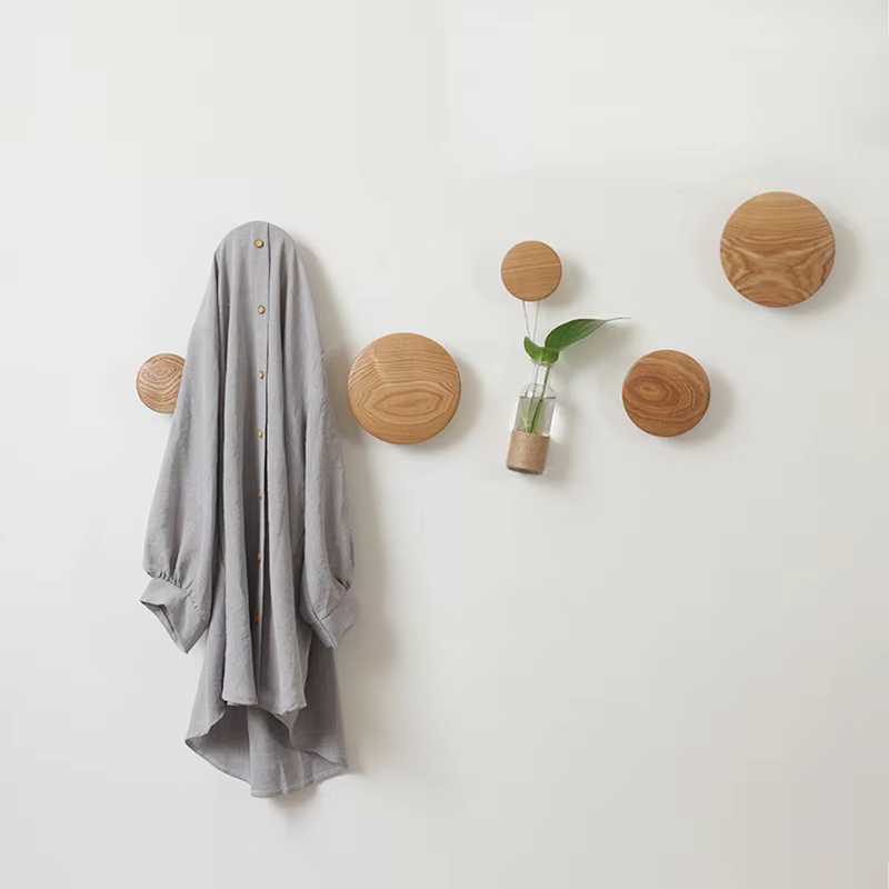 Scandi Solid Wood Wall Hooks
