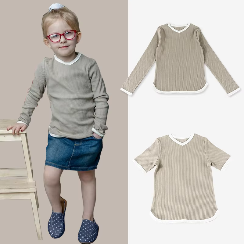 Cotton Ribbed Family Matching Collection – Style 4 from Yibebe on AliExpress