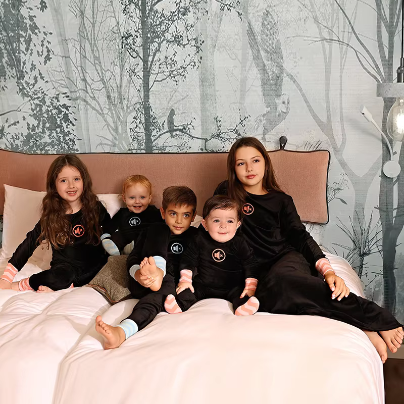 Contrast Family Matching Pyjamas from Bloom Family Fashion on AliExpress