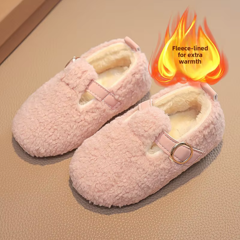 Girls' Fluffy Winter Shoes
