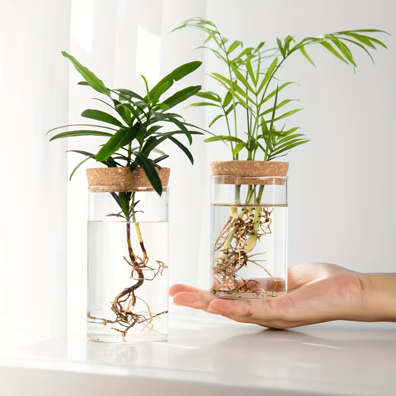 Glass Bud Vase on Wooden Stand – Lilvelle For Mum find