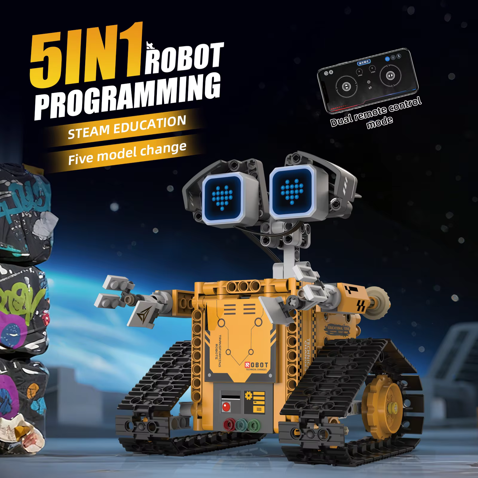 5-in-1 Transforming Robot Set