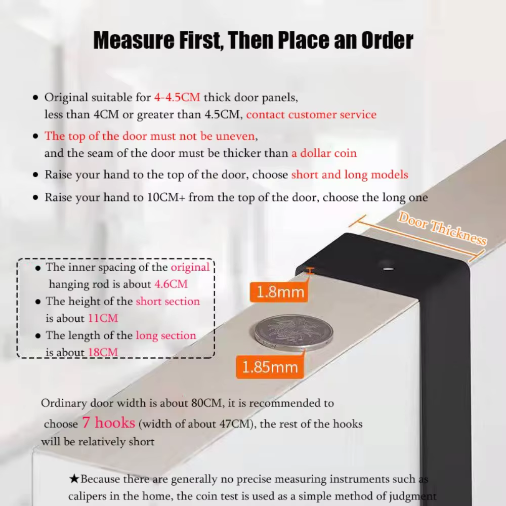 Over-the-Door 6-Hook Rack