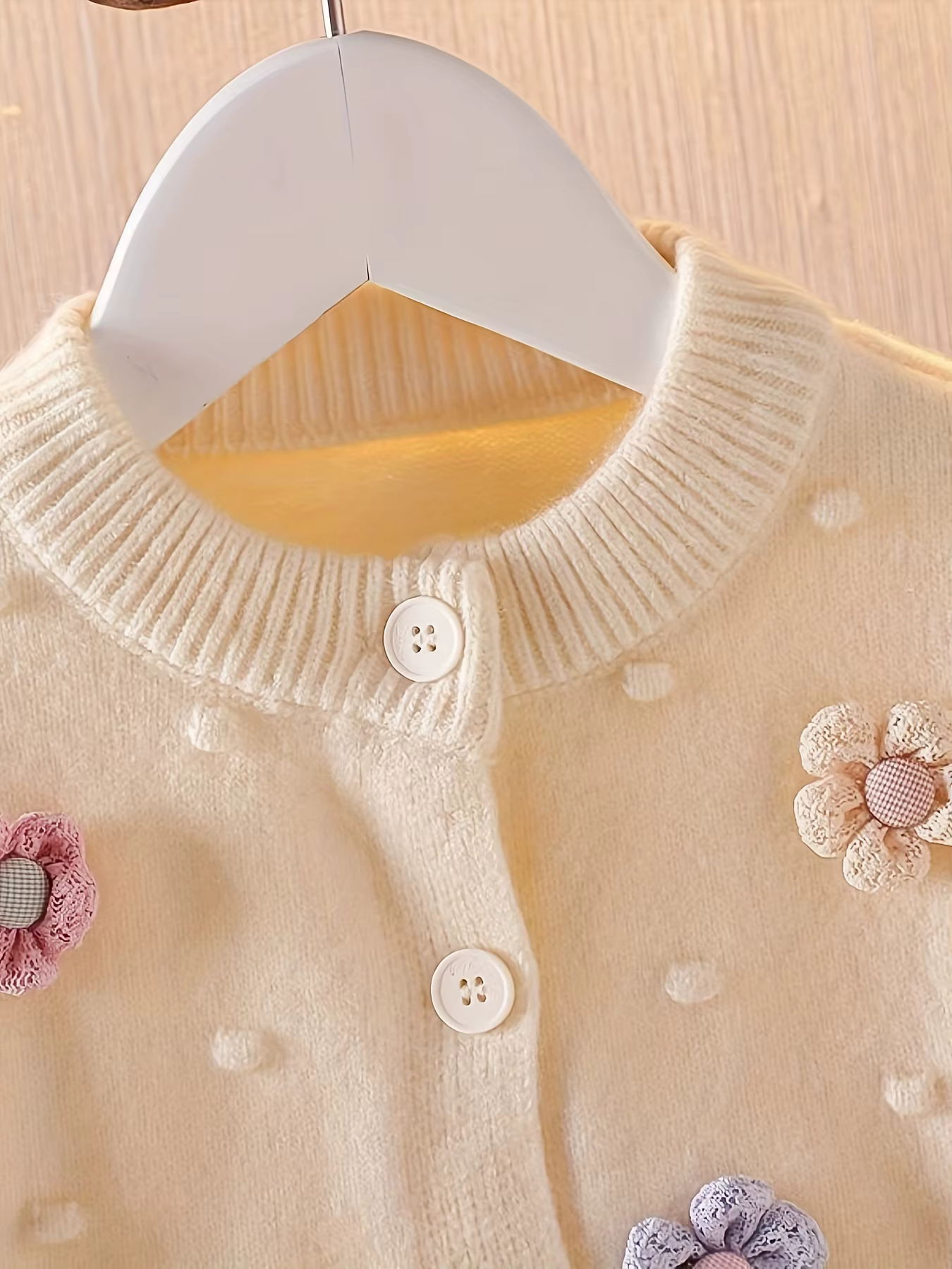 Embroidered Flower Cardigan