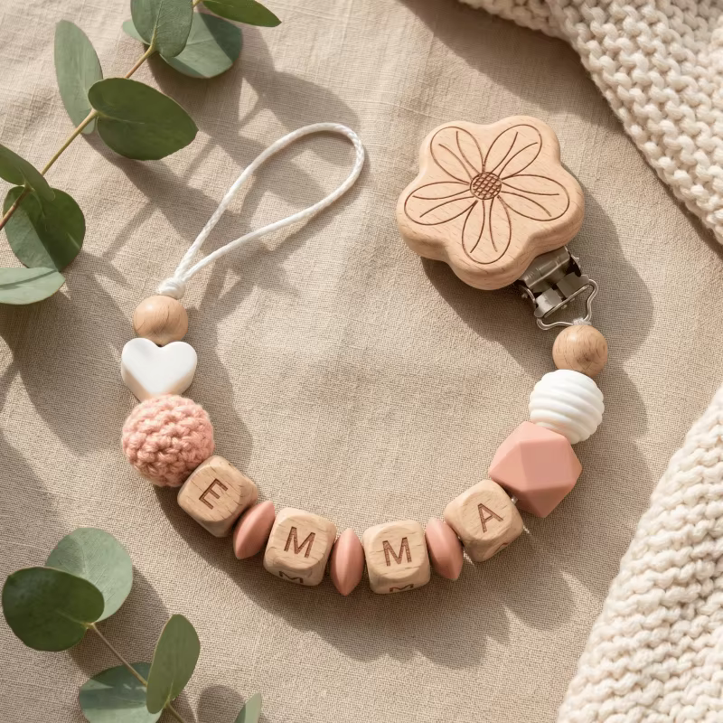 Personalised Wooden Dummy Clip