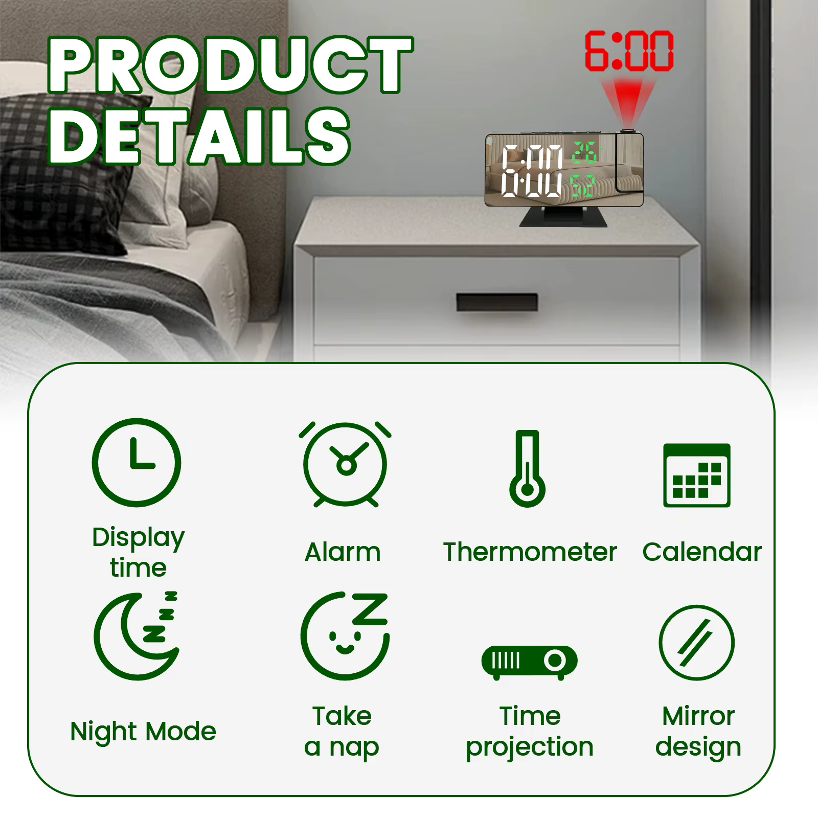 Projection Alarm Clock