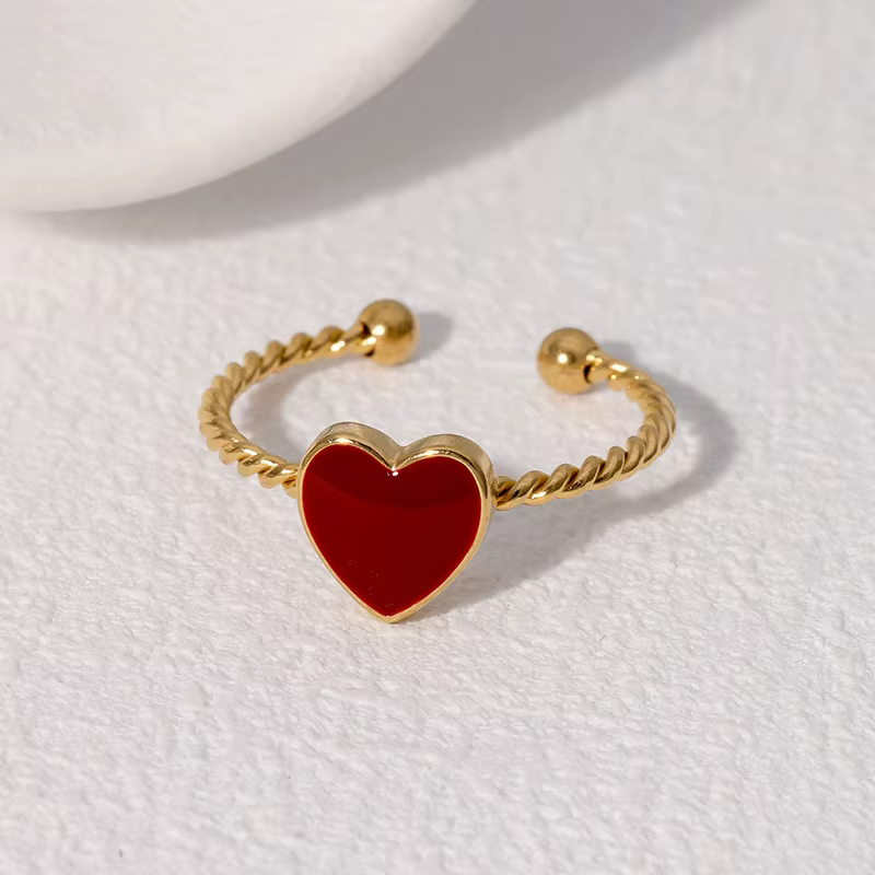 Adjustable Heart Ring